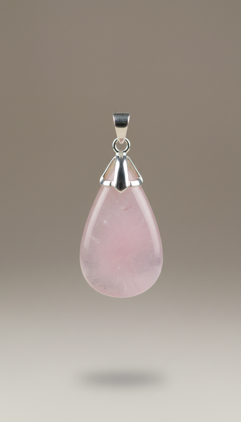 Rose Quartz Healing Pendant