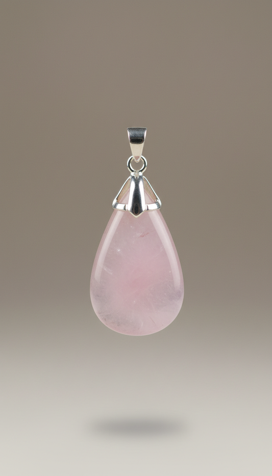 Rose Quartz Healing Pendant